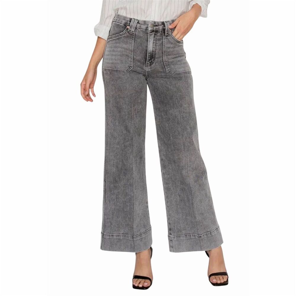 Artemis Vintage Women's High Rise‎ Palazzo Jeans Black